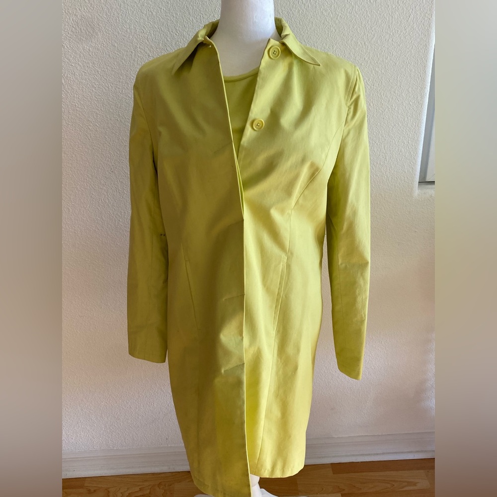 Bright Spring Green Rain Coat